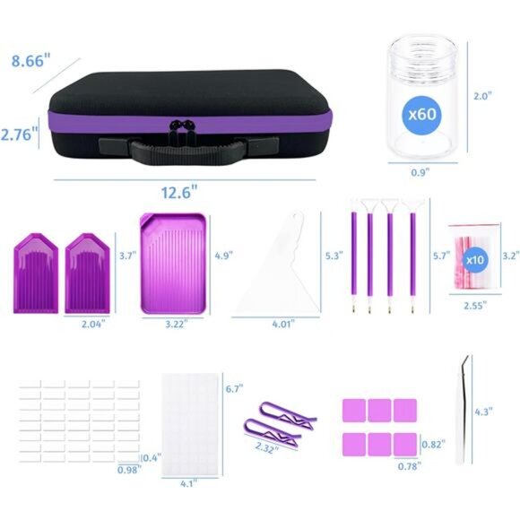 Painting Storage Containers,Diamond Art AccessoriesTools Kits Storage Box - Picture 5 of 8